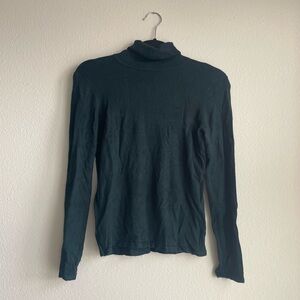 Dark Green Turtleneck Shirt